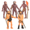 Simulation Human Evolution Models Primitive Figurine Growth Cycle Educational Toys for Children 1