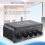 Stereo Audio Mixer 1 Input 5 Output Multi-Channel Source Distributor Interface for Power Amplifiers 10