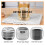 2 Pack Large Tea Ball Infuser for Loose Leaf & Spice Cooking, Threaded Lid, Extra Fine Mesh Strainer 10