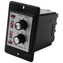 Interruttore temporizzato con manopola di controllo del relè timer doppio On/Off ATDV-6S-60M Scheda AC 110/220V Accesso elettrico (AC110/220V)