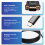 Câble USB C vers VGA 5,9 pieds/1,8 m, type câble, adapté aux appareils 3.1, etc. 8