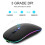 Wireless Mouse Bluetooth 5.1 Rechargeable LED Silent USB Optical Ergonomic Gaming 2.4G Backlite 8