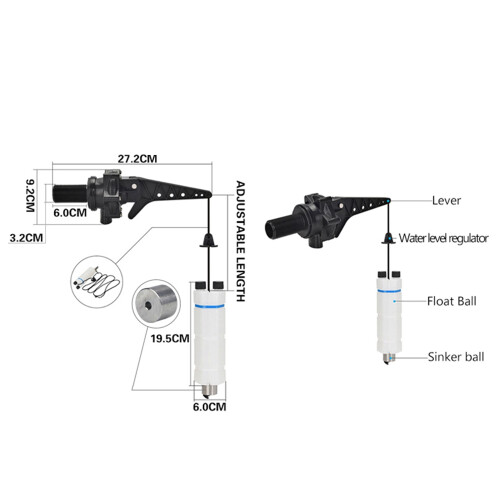 Water Tower Automatic Discharge and Stop Low Level Adjustment Pump Float Valve(DN25) 2