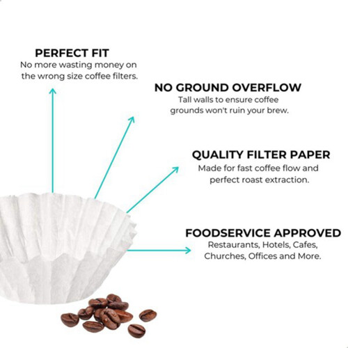 500Pcs 8/12 Cup Filters Single Serving Paper for Coffee Machine Filter Cake 2