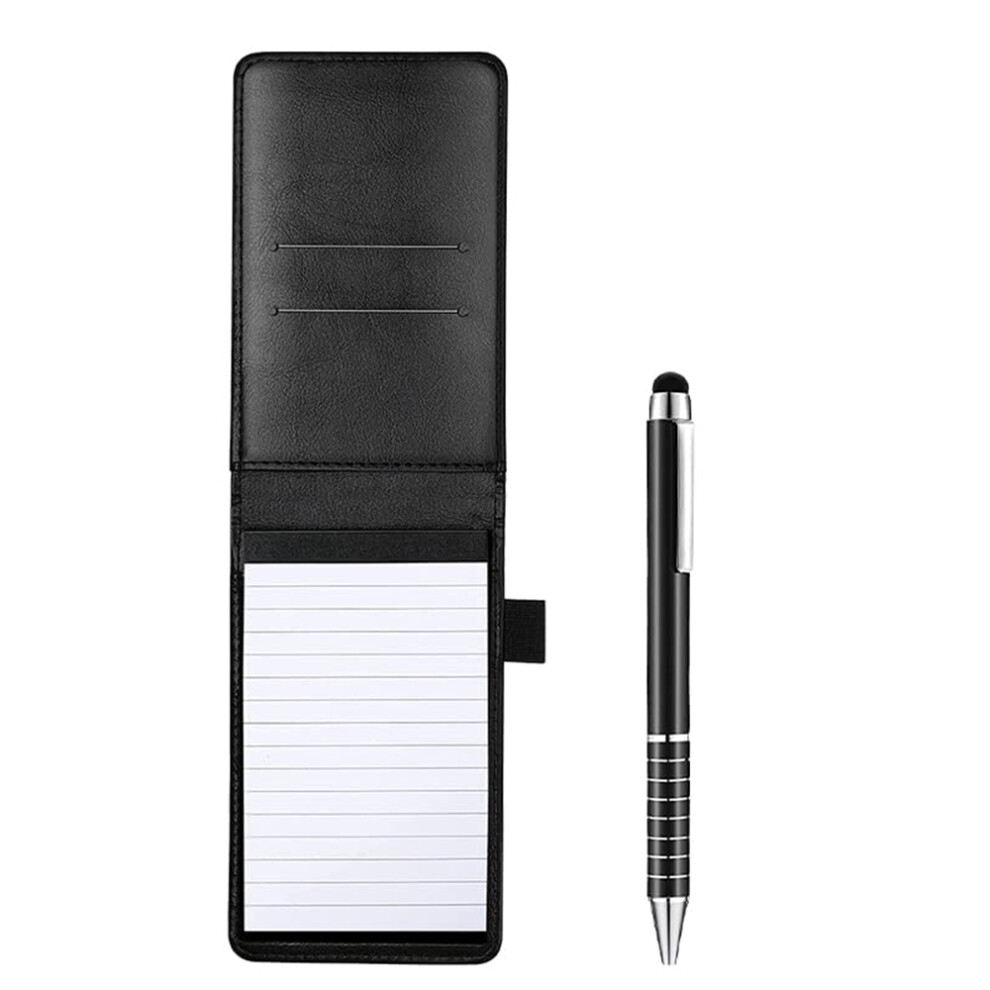 12 Pcs Small Pocket Notepads Holder Set Mini Note Pad with 10 3 inch x 5 Memo Book Refills-image-OPC-PGWZNMD-NEW