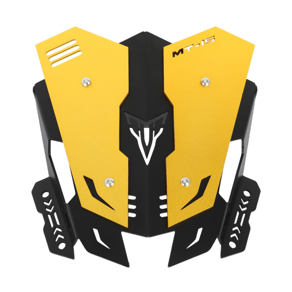 For Mt15 Mt 15 2018-2020 Motorcycle Windshield Windscreen Kit Deflector Accessories, Gold 4851820473613