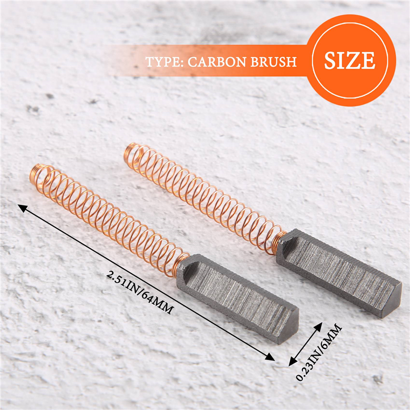 Porte-balais De Carbone Pour Moteur RS550, 2 Pièces Avec Accessoires Pour Perceuse-visseuse électrique, Fonctionne à Grande Vitesse, Matériau De Qualité Supérieure, Taille