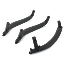 Embellecedor para manija de puerta interior 51417292243 51417292244 para X5 X6 F15 F16 RHD 2014-2018 (3 piezas, negro)