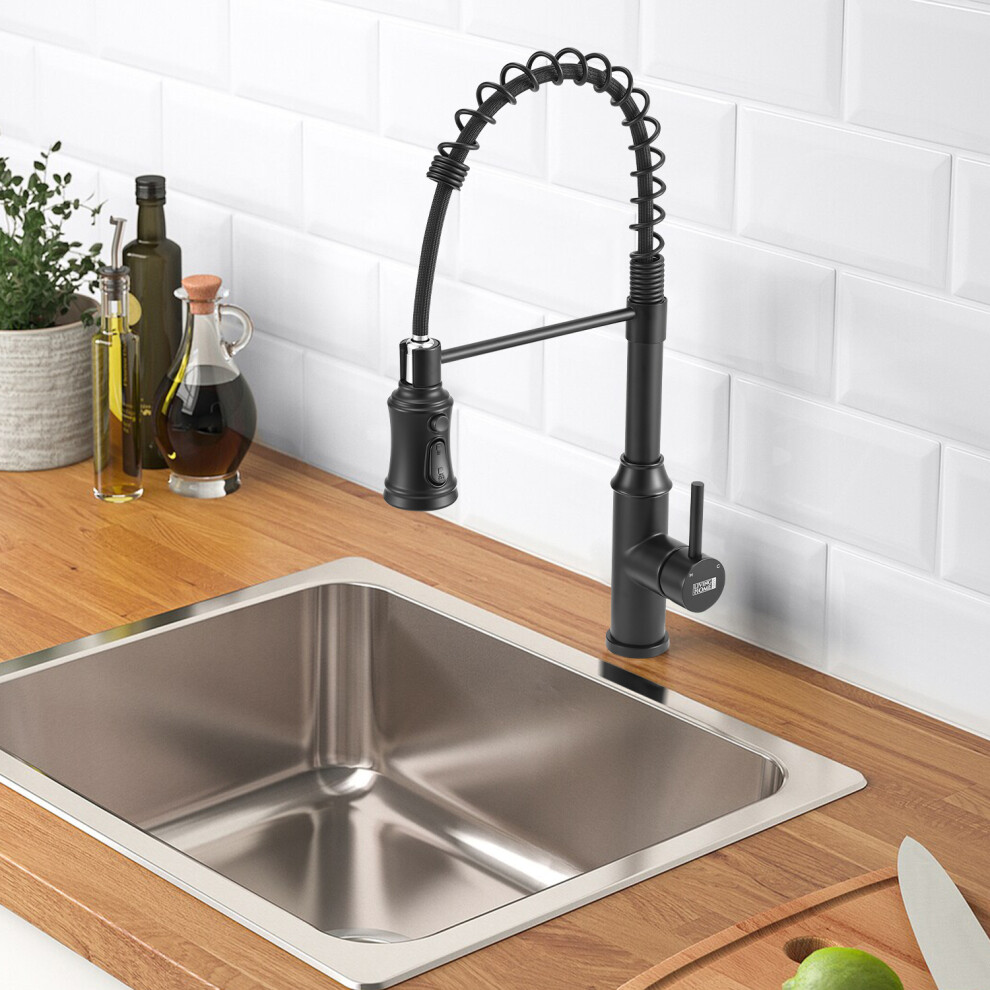 Kitchen Swivel Pulldown Faucet with Spring Spout-image-OPC-PGWZQNC-NEW