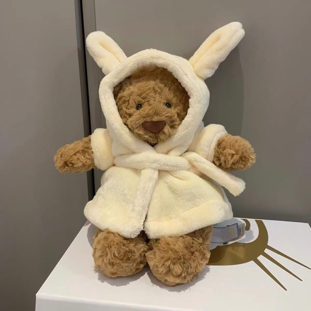 Stuffed Animal toy Bartholomew Bear Bathrobe MEDIUM - H26 X W12 CM
