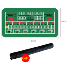 (6)1.2*0.6m Hold'Em Texas Poker Mat Blackjack Baccarat Dobbelstenen Roulette Duurzaam Rubber Thuis Gaming Bureau