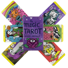 (TT109)Ethereal Visions Illuminated Tarot Cards Queen Of The Moon Seasons Of The Witch Deck Board Table