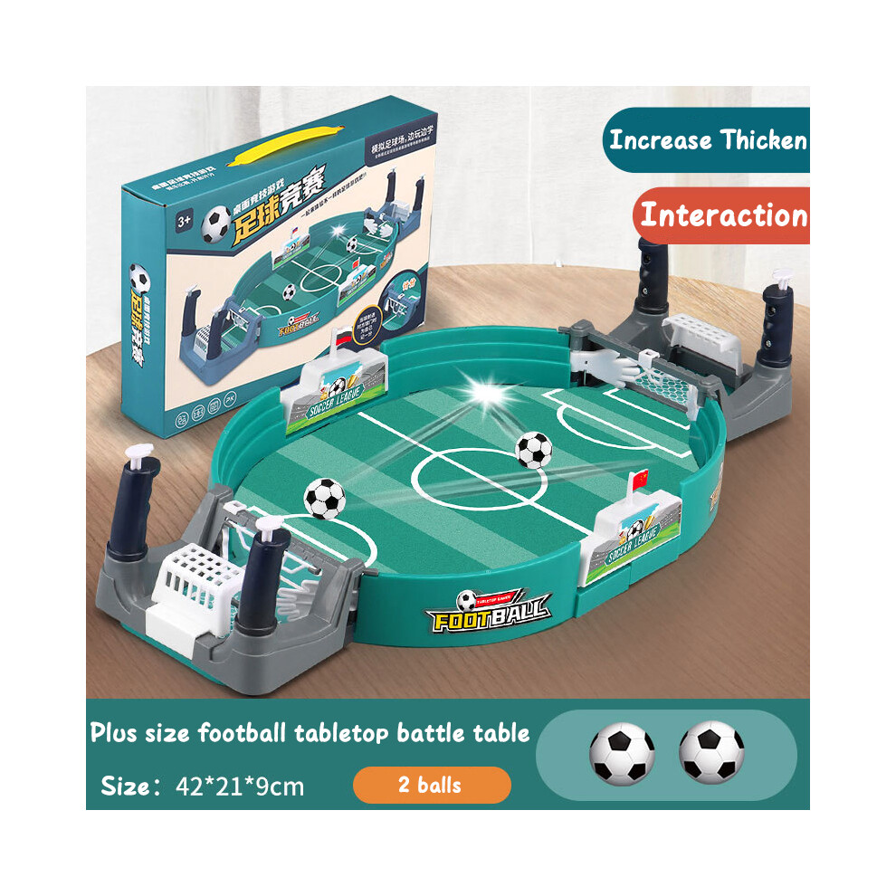 (Moyen 2 balles) Jeu de société de football de table pour fête de famille Jouets de football de table