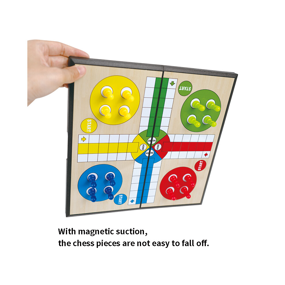PANDODO Échiquier magnétique pliable en plastique de grande taille, jeu d'échecs en forme d'avion, jouets