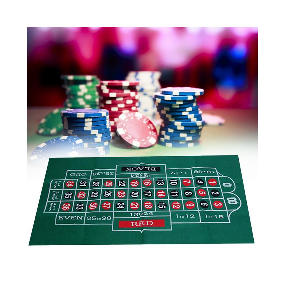 Tapis de jeu de poker double face, table de craps et blackjack, tapis de table de roulette de casino