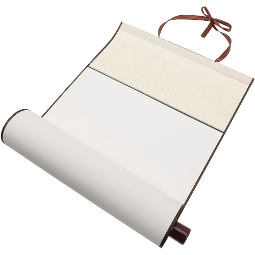 (As show, One size) Blank Calligraphy Paper Multi-function Blank Scroll Chinese Painting Scroll Unique Painting Paper 2