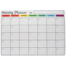 (As show, One size) Magnetic Calendar for Fridge Dry Erase Fridge Magnetic Calendar Fridge Magnetic Writing Board