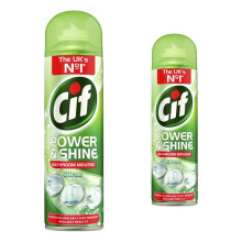 Cif Power & Shine Bathroom Mousse Surface Cleaner Citrus 500ml, 2 Pk