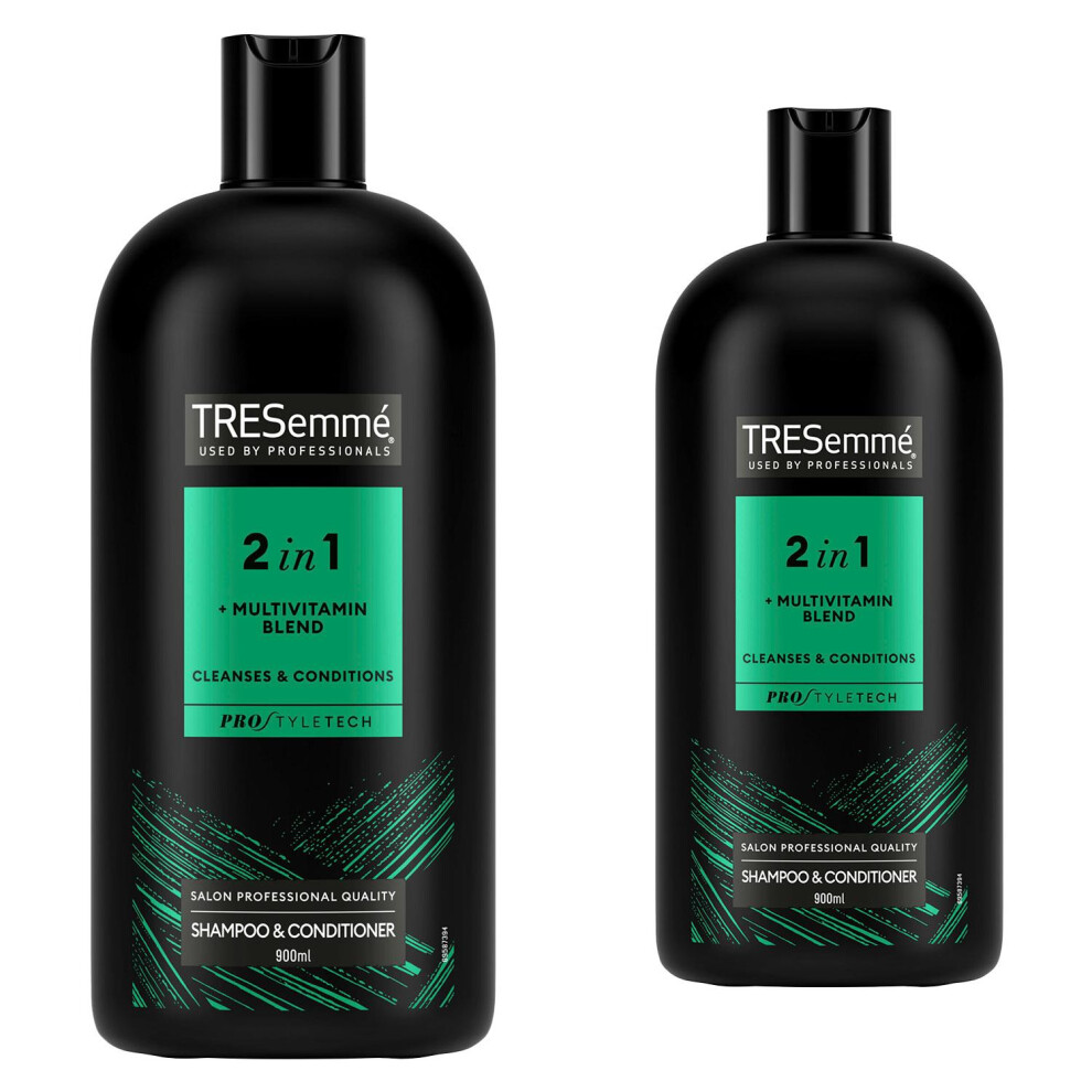 TRESemme 2 in 1 Shampoo & Conditioner 900ml, 2 Pack