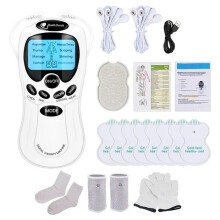 (English Type 3)Health Tens Muscle Neck Massager Back Electric Digital Therapy Machine Massage Electronic
