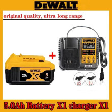 (5Ahx1 ChargerX1)100%Original-20v battery,DCB204DCB609DCB184DCB200 Lithium Ion Battery,Power Tool Hand