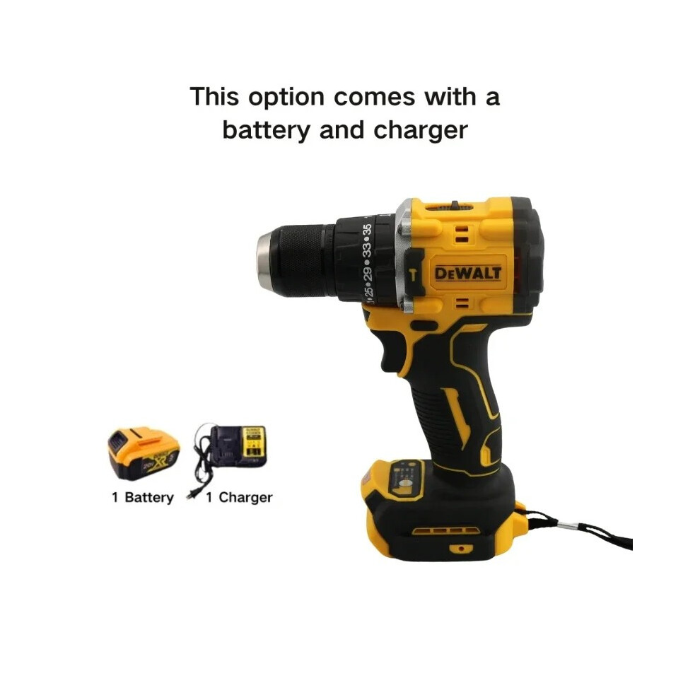 (1 Battery 1 Charger)20V DCD805 Cordless Impact Drill Brushless Drill Impact Drill /Driver Kit Tool