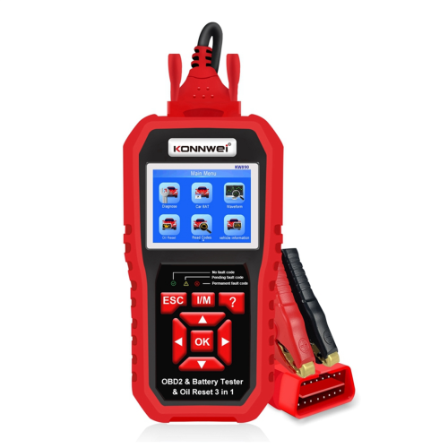 KW890 Oil Reset Battery Tester OBD2 Diagnostic Scanner Tool 2
