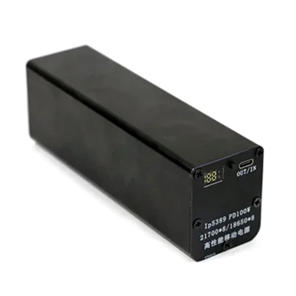 Custodia Fai Da Te Per Power Bank PD100W Con Guscio In Alluminio E Ricarica Rapida Bidirezionale 18650