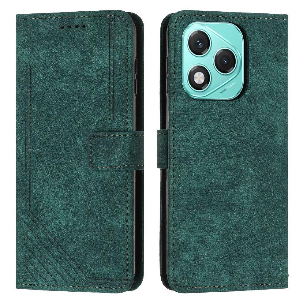 (Green) Flip Case For Honor 400 Lite Kickstand Wallet Card Insertion Pu Leather Green 764544214322