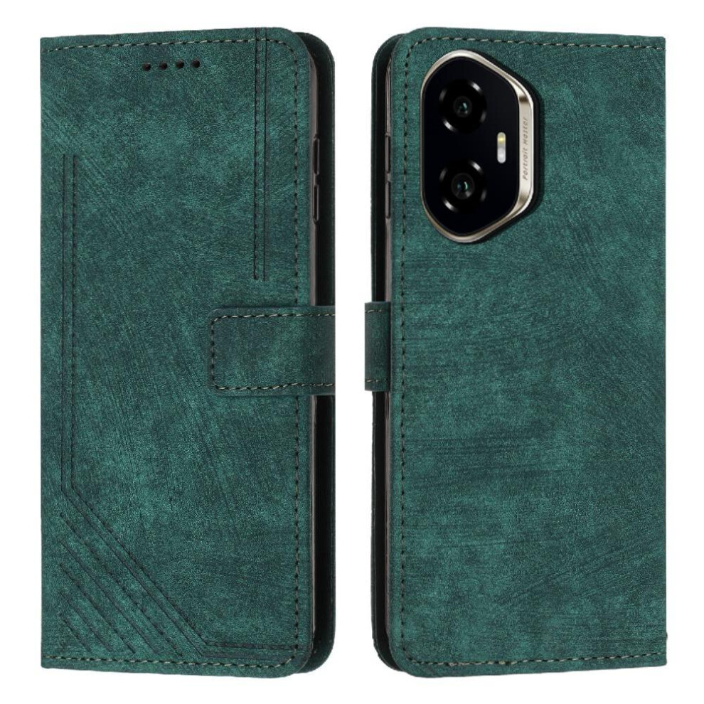 (Green) Flip Case For Honor 400 Kickstand Wallet Pu Leather Card Insertion Green 764544214384