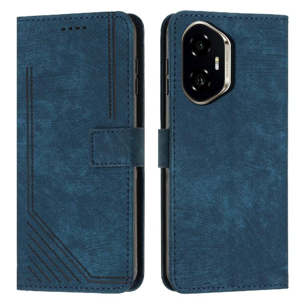 (Blue) Flip Case For Honor 400 Kickstand Wallet Pu Leather Card Insertion Blue 764544214391