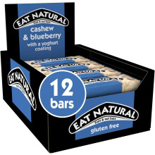 Eat Natural Cashew & Blueberry Yoghurt Fruit & Nut Bars 12 x 40g