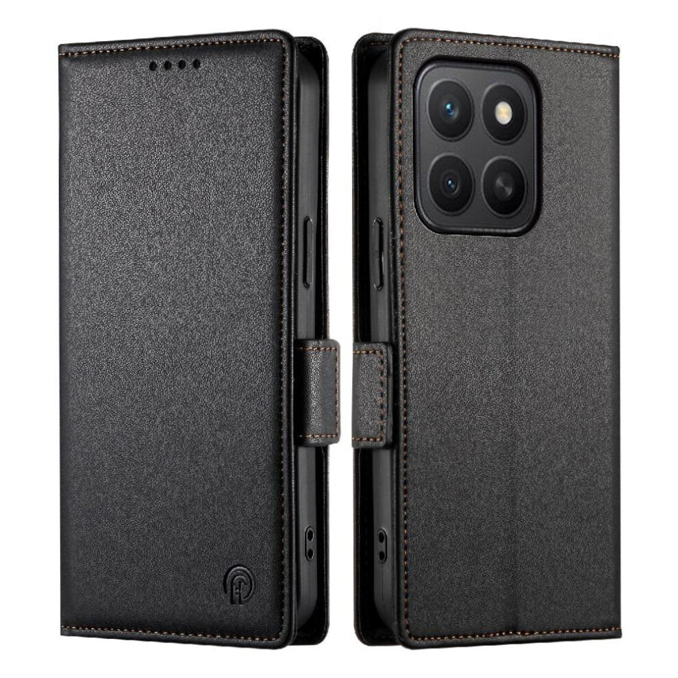 (Black) Flip Case For Honor X8c Flip Card Slots Daily Use Wallet Business Black 764544215909