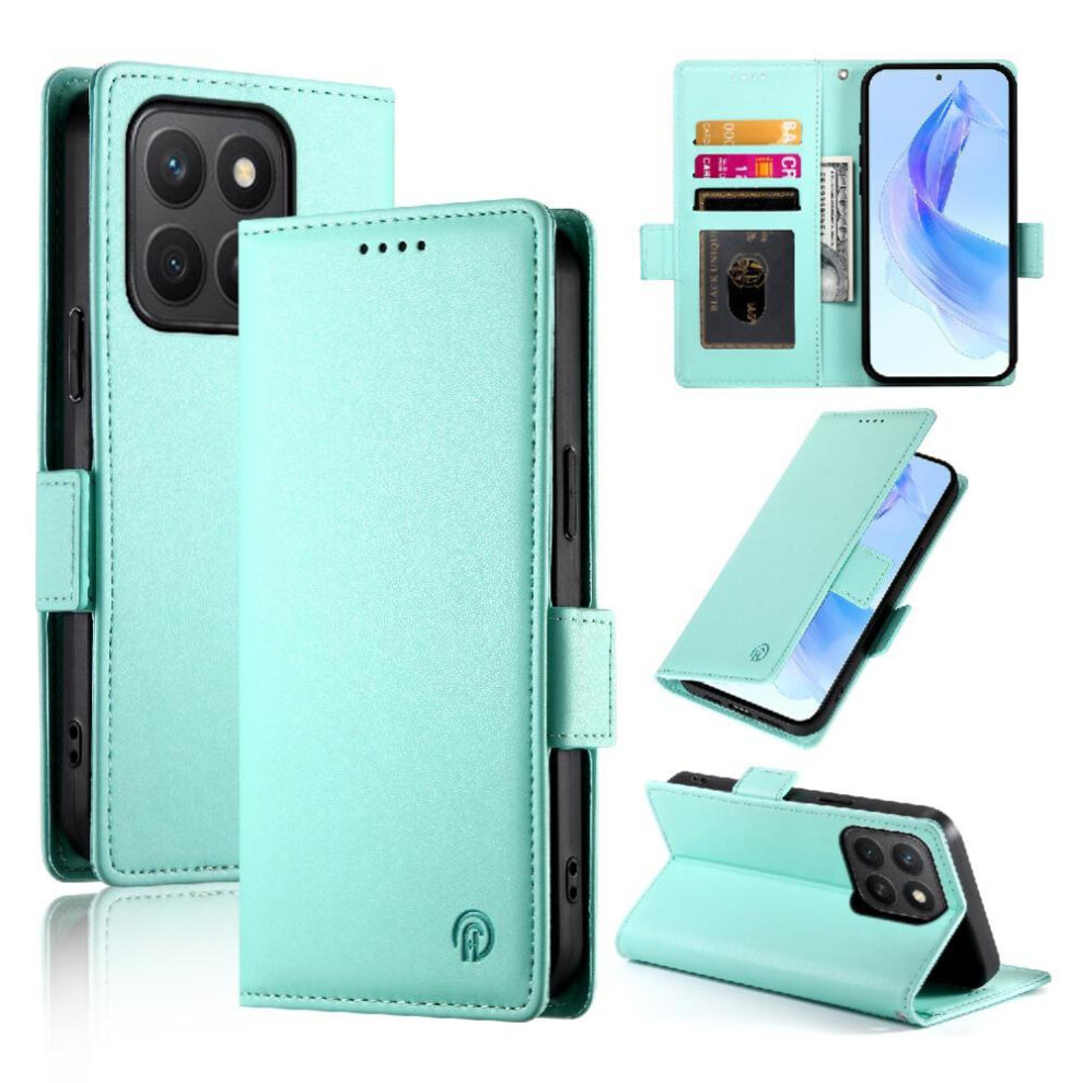 (Green) Flip Case For Honor X8c Flip Card Slots Daily Use Wallet Business Green 764544215930