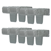 40 peças de suporte para plantas de pedra de imitação de cerca de jardim, A