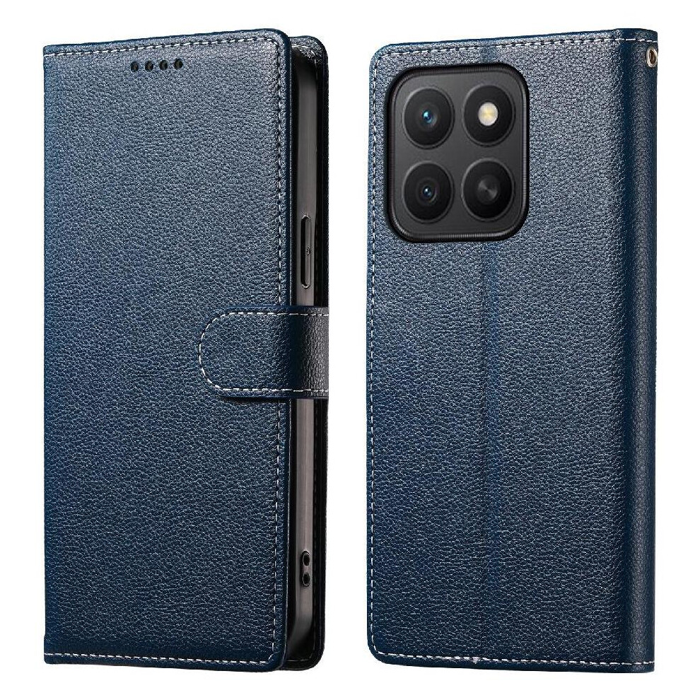 (Dark ) Case For Honor X8c Daily Use Card Slots Shockproof Magnetic Closure Blue 764544216371
