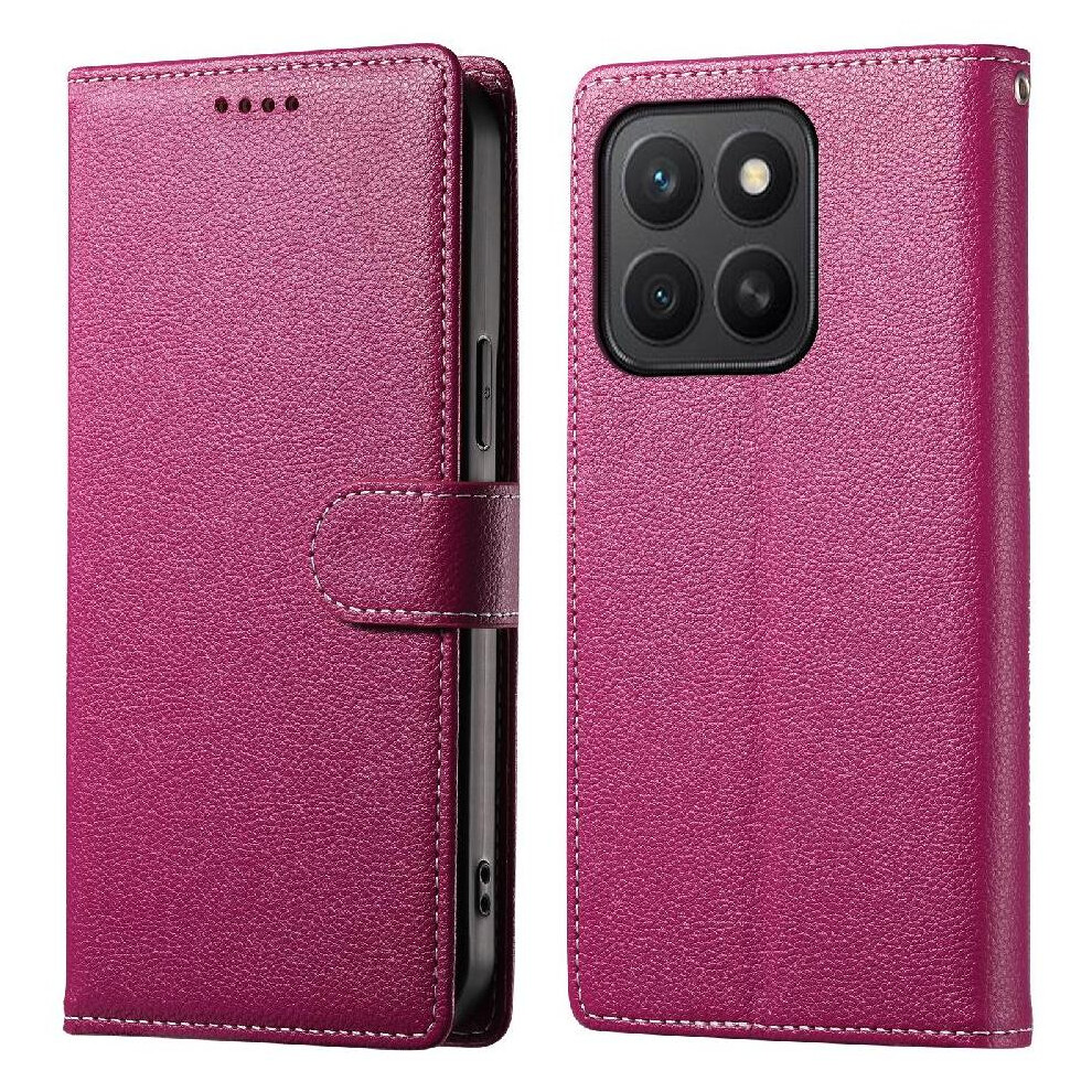 (Pink) Case For Honor X8c Daily Use Card Slots Shockproof Magnetic Closure Pink 764544216357