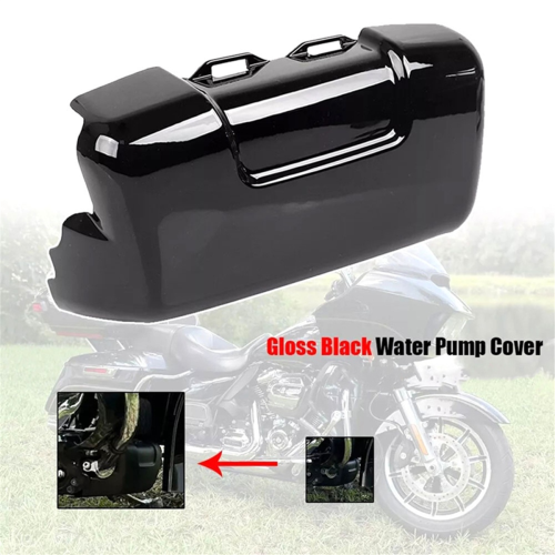 Couvercle de pompe à eau noir brillant pour TRI GLIDE ULTRA FLHTCUTG 2