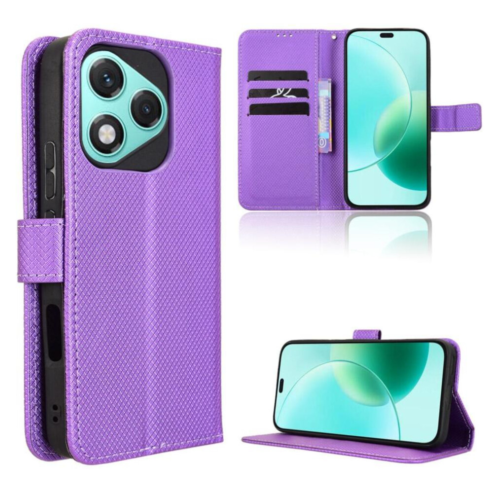 Photos - Case  Compatible  for Honor 400 Lite Unique Accurate Incision High Quality Kickstand Function(Purple)