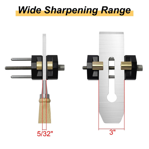 Chisel Sharpening Jig Kit,With 5/32 to 3in Chisel Honing Guide 1