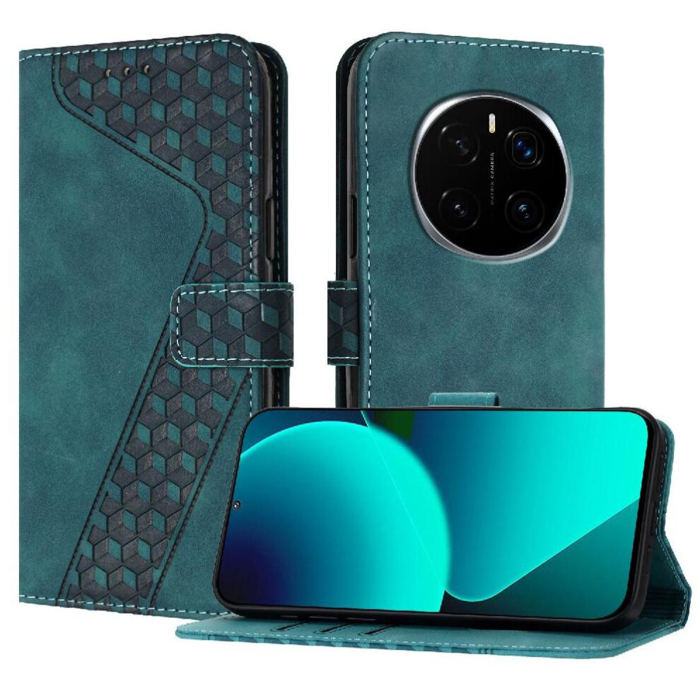 Gangxun (Green) Phone Case For Honor Magic 7 Pro Flip Folio Wallet Card Slots Cover Magnetic Kickstand Green