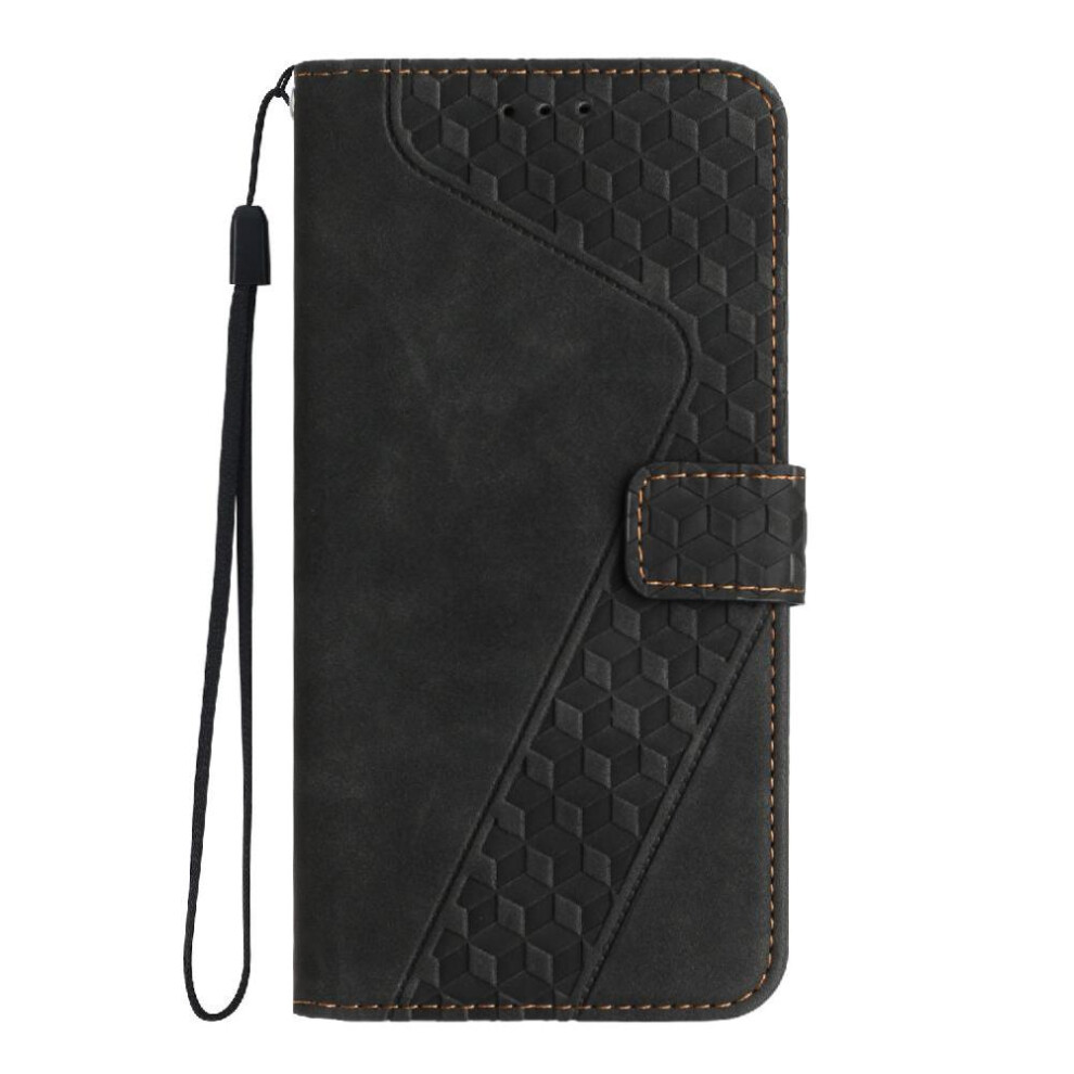 (Black) Phone Case For Honor 300 Flip Folio Magnetic Card Slots Cover Kickstand Wallet Black 764544217514
