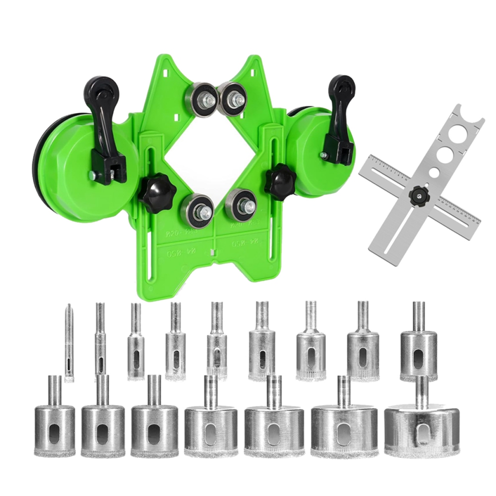 Kit de scie cloche diamantée, ensemble de 16 forets pour scie à carrelage