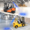 Square LED Forklift Lights DC 10-80V Forklift Backup Lights 7