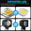 Square LED Forklift Lights DC 10-80V Forklift Backup Lights 3