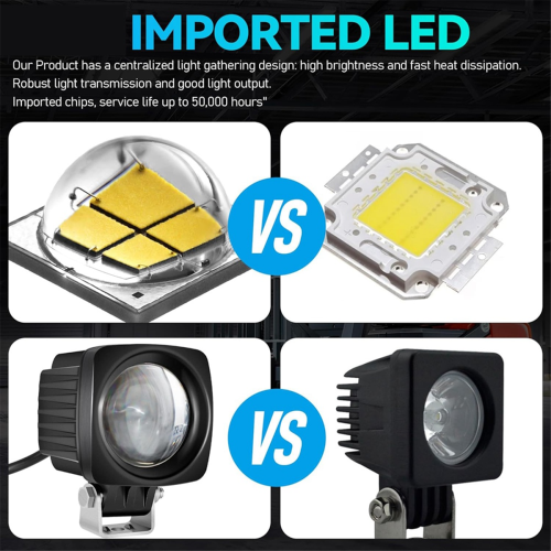 Square LED Forklift Lights DC 10-80V Forklift Backup Lights 2