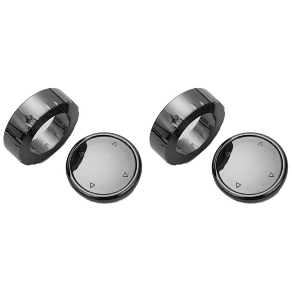 2 Set Per Adesivi Per Pomello Copripulsante Multimediale Per Auto Idrive