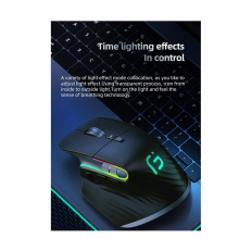 Wireless Mouse Bluetooth 5.0 Mouse 2.4G Wireless Optical Mouse Black