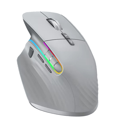 Wireless Mouse Bluetooth 5.0 Mouse 2.4G Wireless Optical Mouse Gray 1