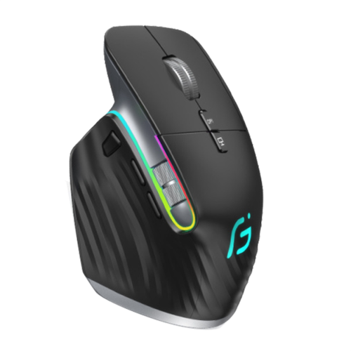 Wireless Mouse Bluetooth 5.0 Mouse 2.4G Wireless Optical Mouse Black 2